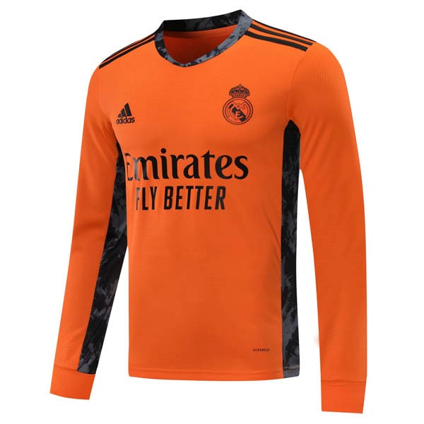 Camiseta Real Madrid 2ª ML 2020-2021 Naranja